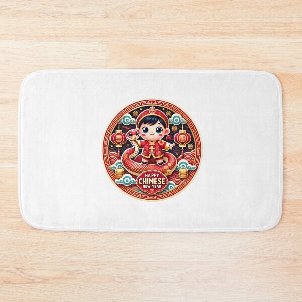 Item preview, Festive Circular Baby and Snake Sticker for Chinese New Year designed and sold by Design by Miiaarts.