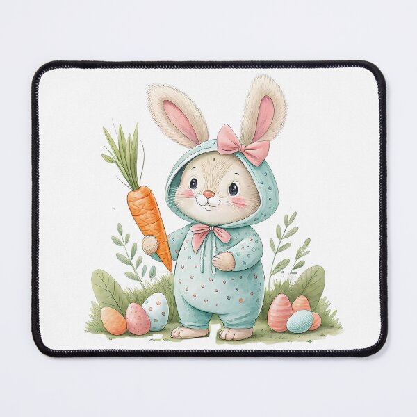 Item preview, A0658 Pastel Bunny Charm Watercolor - Cute Digital Clipart for Easter Crafts, Invitations, Scrapbooking, and Spring-Themed DIY Projects designed and sold by angieart68.