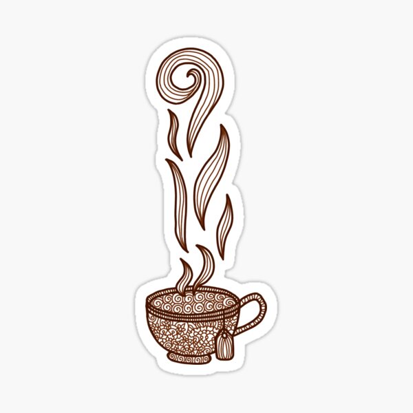 Item preview, Coffee zentangle designed and sold by DesignPMG.