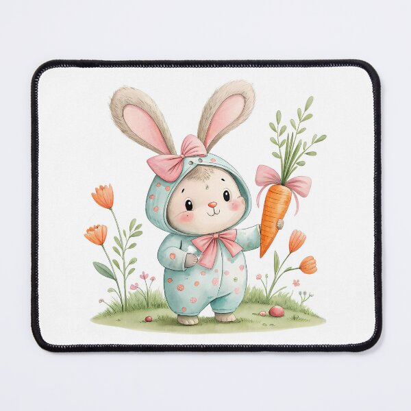 Item preview, A0658 Pastel Bunny Charm Watercolor - Cute Digital Clipart for Easter Crafts, Invitations, Scrapbooking, and Spring-Themed DIY Projects designed and sold by angieart68.
