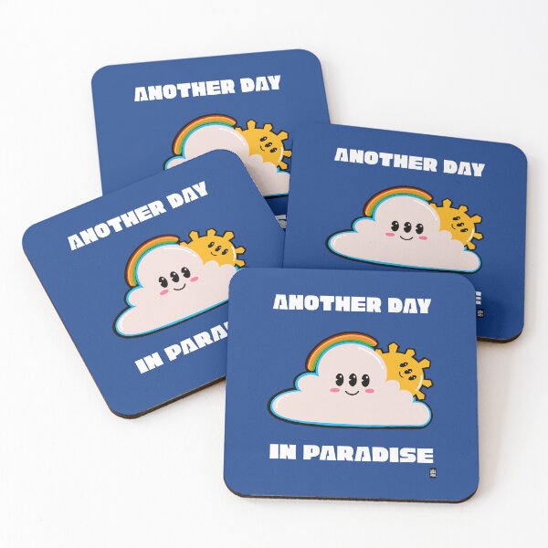 Item preview, ANOTHER DAY IN PARADISE CLOUD RAINBOW SUN designed and sold by aydapadi.