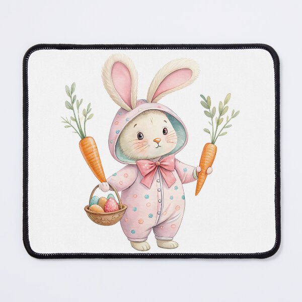 Item preview, A0658 Pastel Bunny Charm Watercolor - Cute Digital Clipart for Easter Crafts, Invitations, Scrapbooking, and Spring-Themed DIY Projects designed and sold by angieart68.