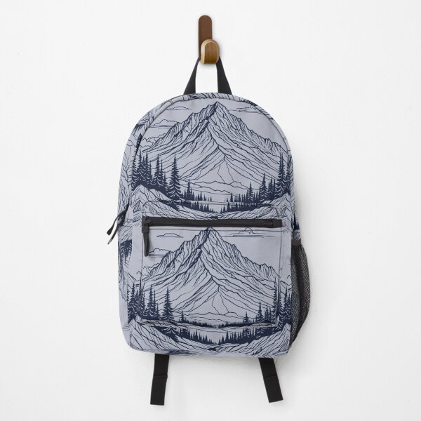 Item preview, PNW Mountain Outline Blue designed and sold by Catherine Harrison.