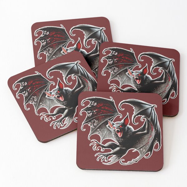 Item preview, Gothic Vampire Bat Illustration | Dark and Fierce Art designed and sold by CritterManiaUK.