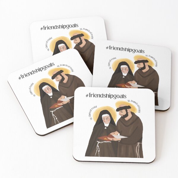 Item preview, Saints Clare and Francis of Assisi - Friendship Goals designed and sold by Blueberry CC Designs.