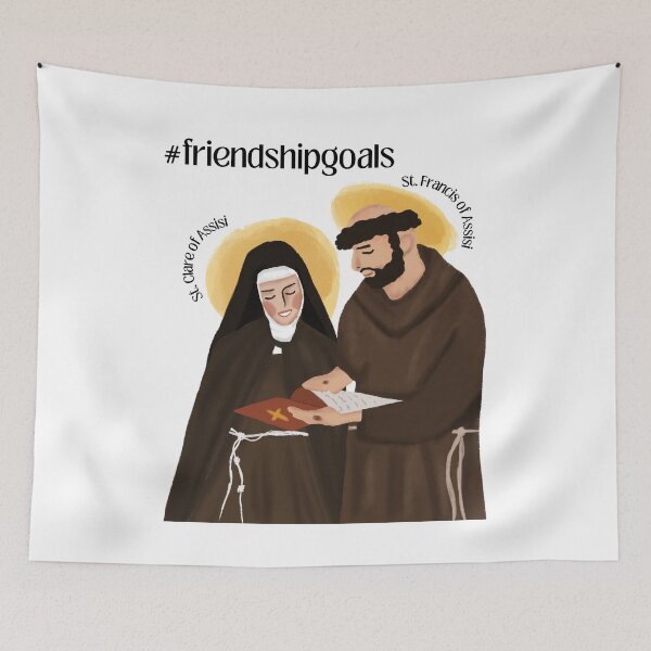 Item preview, Saints Clare and Francis of Assisi - Friendship Goals designed and sold by Blueberry CC Designs.