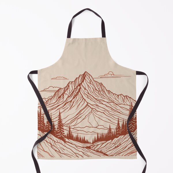 Item preview, PNW Mountain Outline Orange designed and sold by Catherine Harrison.