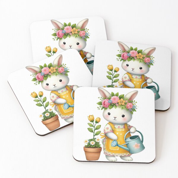 Item preview, A0660 Bunny Garden Bliss Watercolor - Adorable Digital Clipart for Easter Crafts, Scrapbooking, Invitations, and Spring-Themed DIY Projects designed and sold by angieart68.