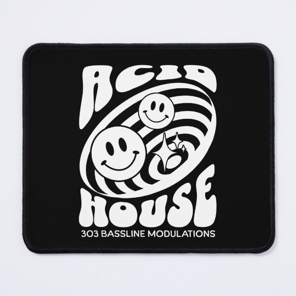 Item preview, ACID HOUSE  - 303 Smiley Vortex (White)  designed and sold by Discothreadz.