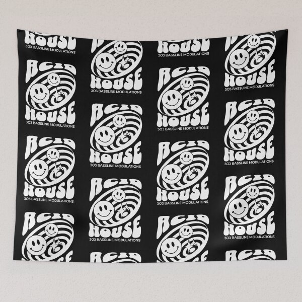 Item preview, ACID HOUSE  - 303 Smiley Vortex (White)  designed and sold by Discothreadz.