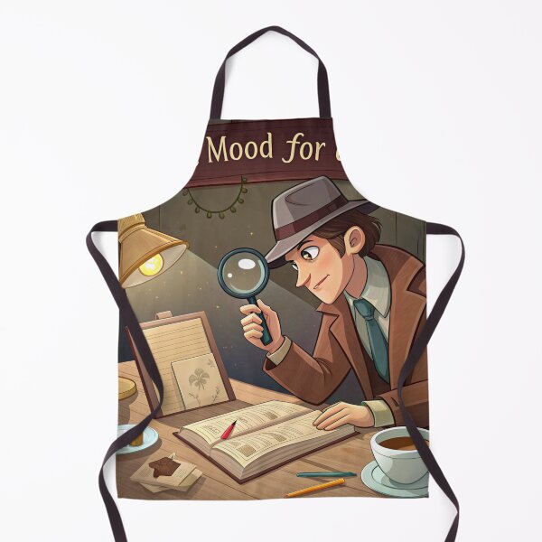 Item preview, In the Mood for a Mystery, Detective theme with a magnifying glass and book, Book Lover, Bibliophile, Bookworm, Book Addict, Reading Time  designed and sold by PixelStoneDesign .