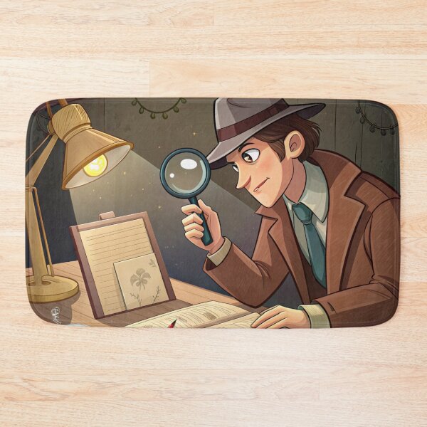 Item preview, In the Mood for a Mystery, Detective theme with a magnifying glass and book, Book Lover, Bibliophile, Bookworm, Book Addict, Reading Time  designed and sold by PixelStoneDesign .
