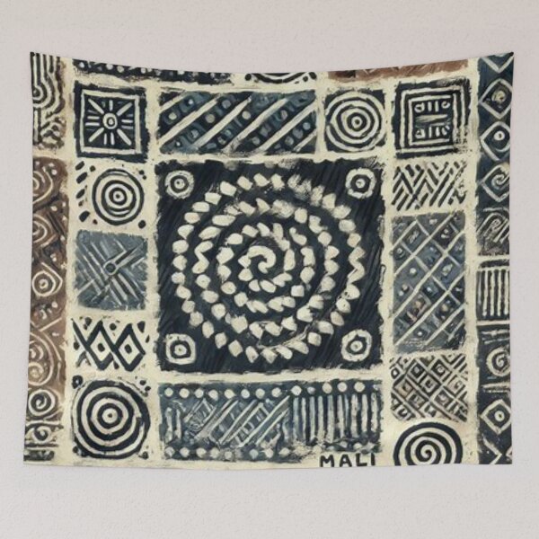 Item preview, Bogolan Mud Cloth inspired Patterns  designed and sold by Shs-Kenya.