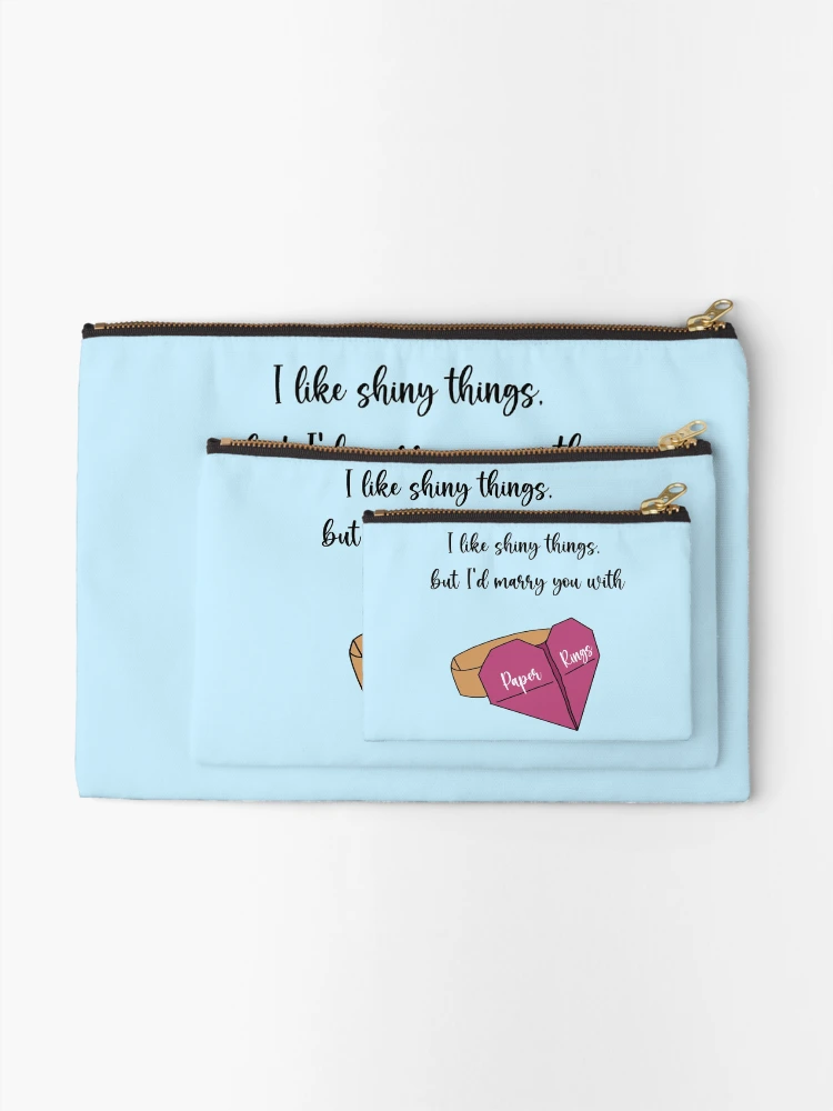 Thumbnail 2 of 4, Zipper Pouch, Paper Rings designed and sold by Fanverse Merchandise.