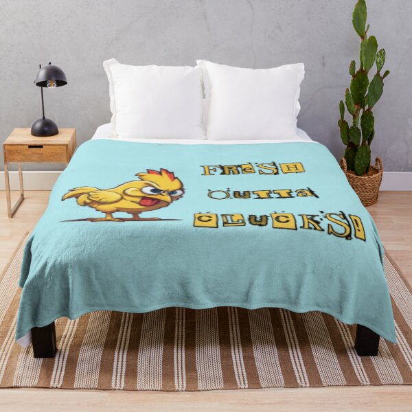 Item preview, Fresh Outta Clucks! Funny Chicken Pun designed and sold by LMoonDesigns.