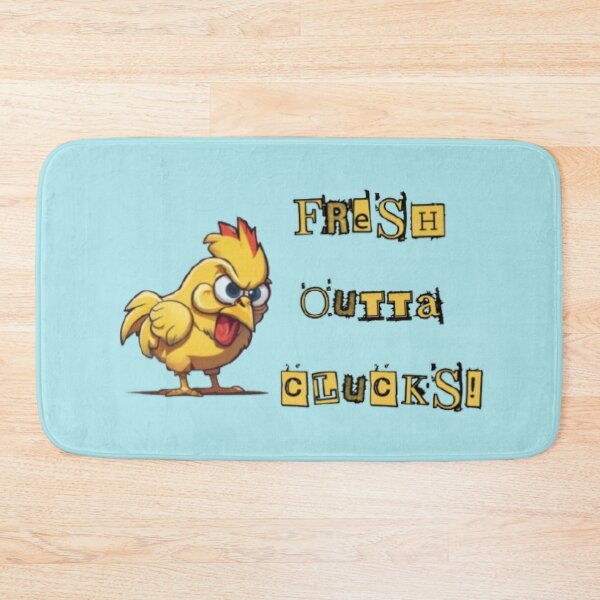 Item preview, Fresh Outta Clucks! Funny Chicken Pun designed and sold by LMoonDesigns.