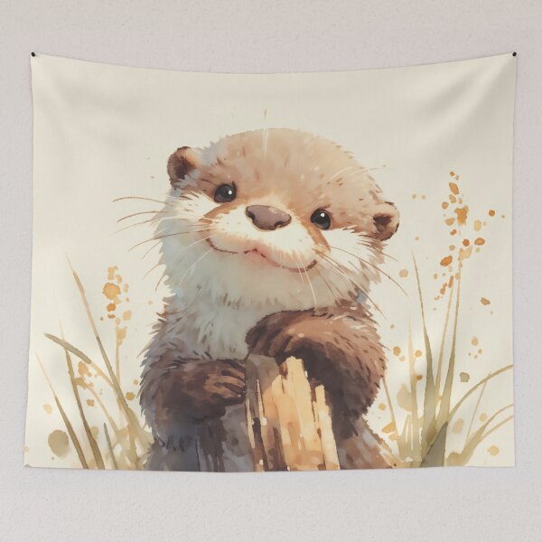 Item preview, Adventurous Otter Holding the Dock designed and sold by AshiraCreations.