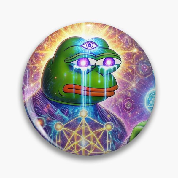 Item preview, 3RDEYE Cosmic Consciousness Simulation Pepe Frog Meme designed and sold by Ninjakandy.