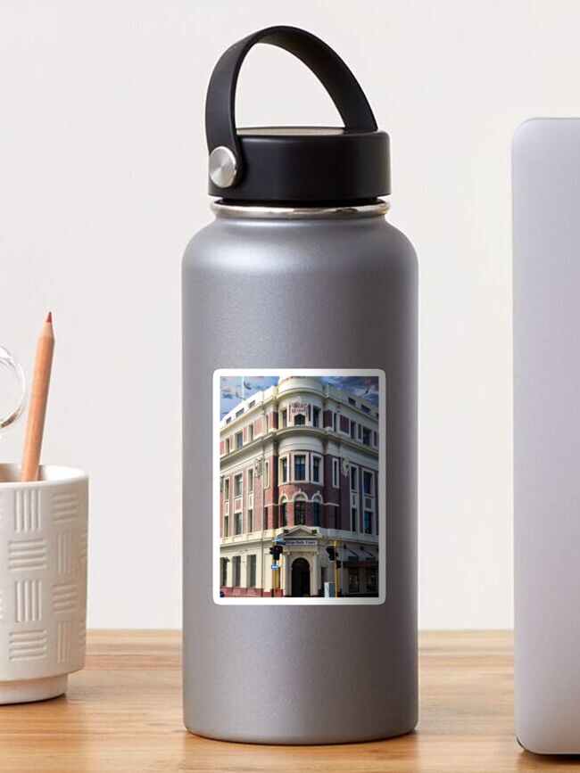 Thumbnail 1 of 3, Sticker, Historic Otago Daily Times Building in Dunedin New Zealand Architecture designed and sold by urbanfragments.