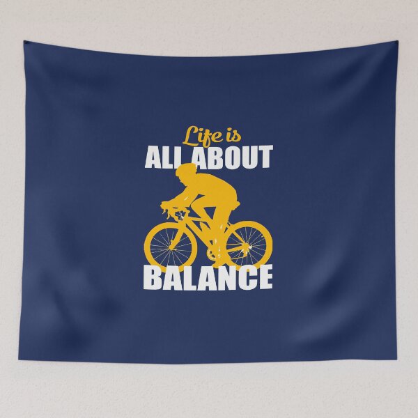 Item preview, Life Is All About Balance - Cycling-Inspired Graphic Design designed and sold by BongoGraph.