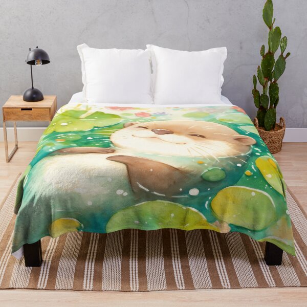 Item preview, Otter's Paradise Among Lotus Flowers designed and sold by AshiraCreations.