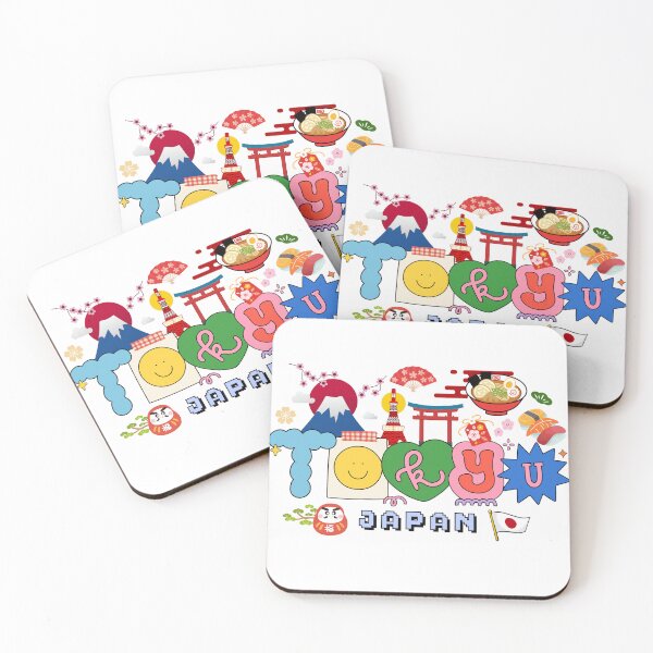 Item preview, Tokyo Japan Design: Iconic Sights and Symbols designed and sold by LETSGOPICNIC.