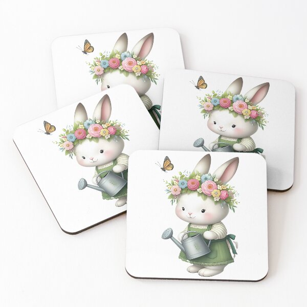Item preview, A0660 Bunny Garden Bliss Watercolor - Adorable Digital Clipart for Easter Crafts, Scrapbooking, Invitations, and Spring-Themed DIY Projects designed and sold by angieart68.
