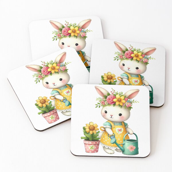 Item preview, A0660 Bunny Garden Bliss Watercolor - Adorable Digital Clipart for Easter Crafts, Scrapbooking, Invitations, and Spring-Themed DIY Projects designed and sold by angieart68.