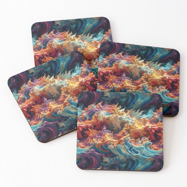 Item preview, Rainbow Fire Waves designed and sold by TheLastGarden.