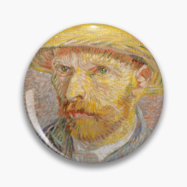 Item preview, Self-Portrait with a Straw Hat (obverse: The Potato Peeler) Vincent van Gogh Dutch 1887 designed and sold by KWZCreates.