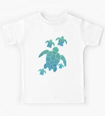 Familie von Meeresschildkröten Kinder T-Shirt