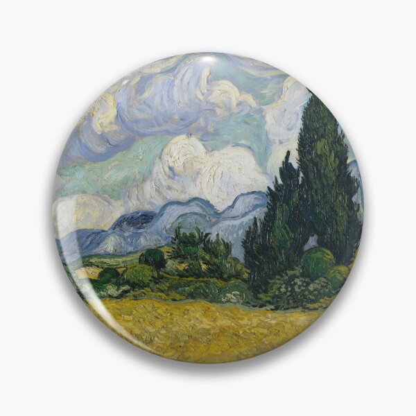 Item preview, Wheat Field with Cypresses Vincent van Gogh Dutch 1889 designed and sold by KWZCreates.
