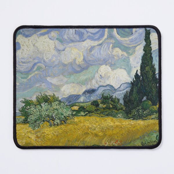 Item preview, Wheat Field with Cypresses Vincent van Gogh Dutch 1889 designed and sold by KWZCreates.