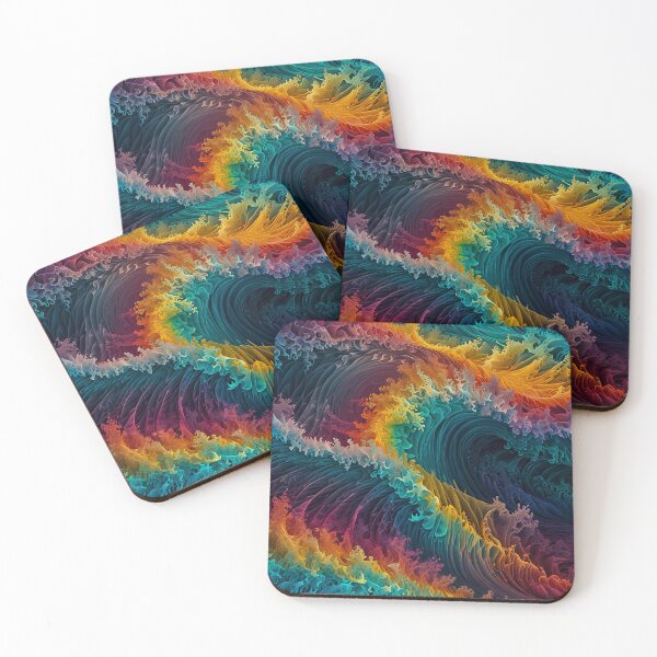 Item preview, Rainbow Organic Mushroom Lace Waves designed and sold by TheLastGarden.