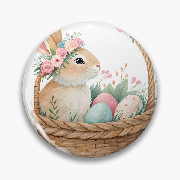 Item preview, A0665 Easter Basket Bliss Watercolor - Whimsical Digital Clipart for Easter Crafts, Invitations, Scrapbooking, and Spring DIY Projects designed and sold by angieart68.