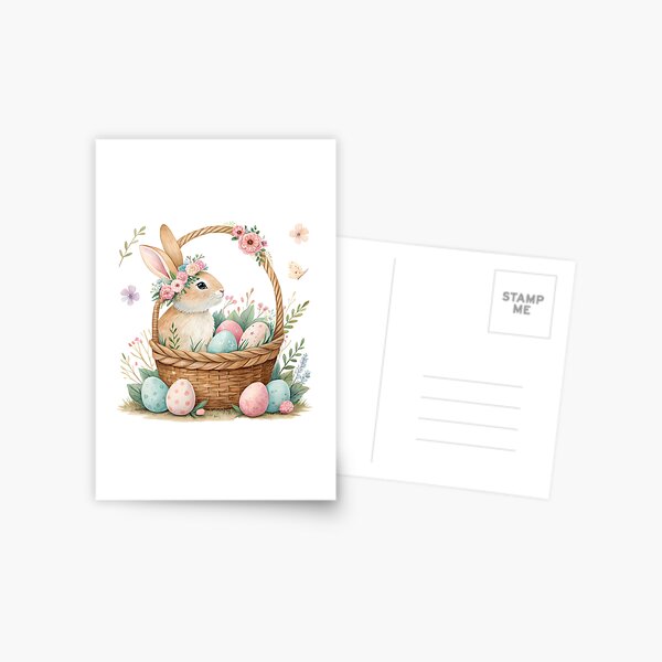 Item preview, A0665 Easter Basket Bliss Watercolor - Whimsical Digital Clipart for Easter Crafts, Invitations, Scrapbooking, and Spring DIY Projects designed and sold by angieart68.