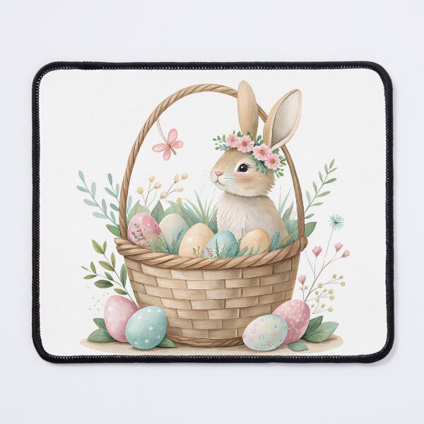 Item preview, A0665 Easter Basket Bliss Watercolor - Whimsical Digital Clipart for Easter Crafts, Invitations, Scrapbooking, and Spring DIY Projects designed and sold by angieart68.