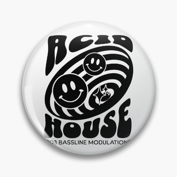 Item preview, ACID HOUSE  - 303 smiley Vortex (Black)  designed and sold by Discothreadz.