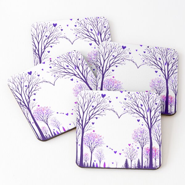 Item preview, Heartful Forest. Purple designed and sold by LyssasMindArt.