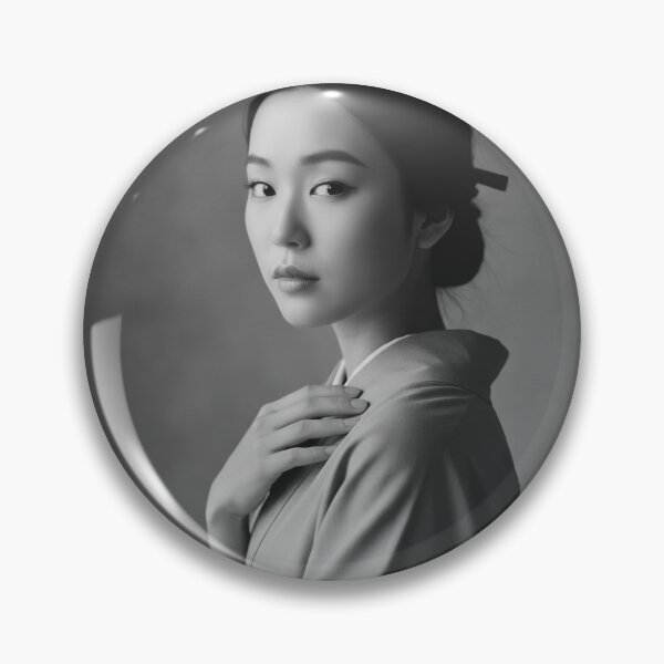 Item preview, Portrait of a beautiful woman in kimono - Premonition - designed and sold by store-wasabi.