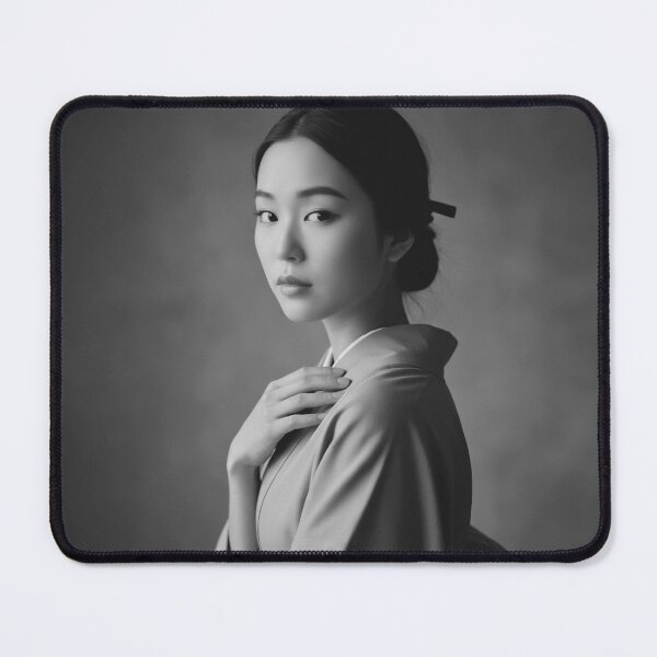 Item preview, Portrait of a beautiful woman in kimono - Premonition - designed and sold by store-wasabi.