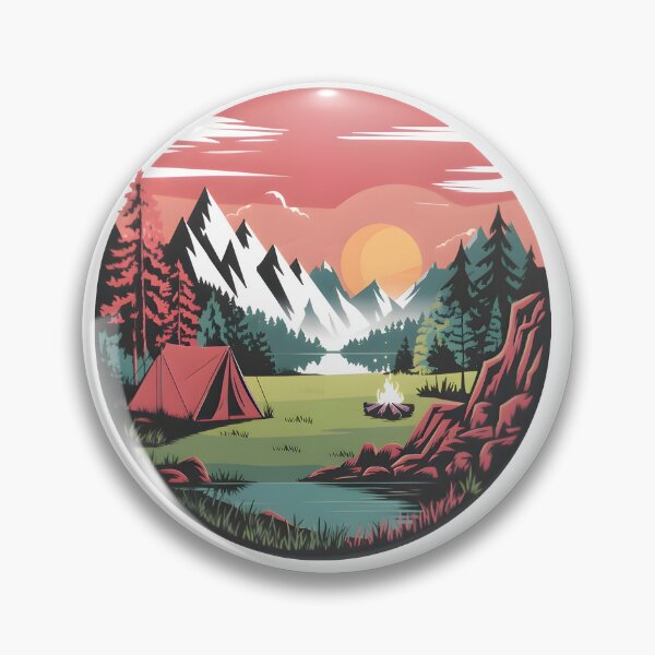 Item preview, Tranquil Mountain Camping Escape. designed and sold by SalahuTheBoss.
