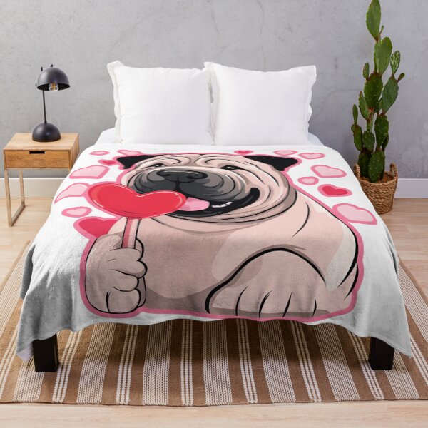 Item preview, Valentine's Day Shar Pei Love designed and sold by GoodyPaws.