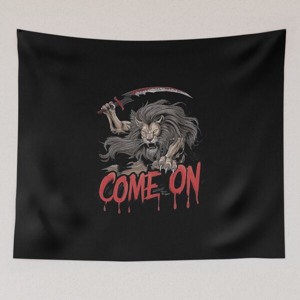 Item preview, Fierce Lion with a Scythe Artwork designed and sold by love3617.