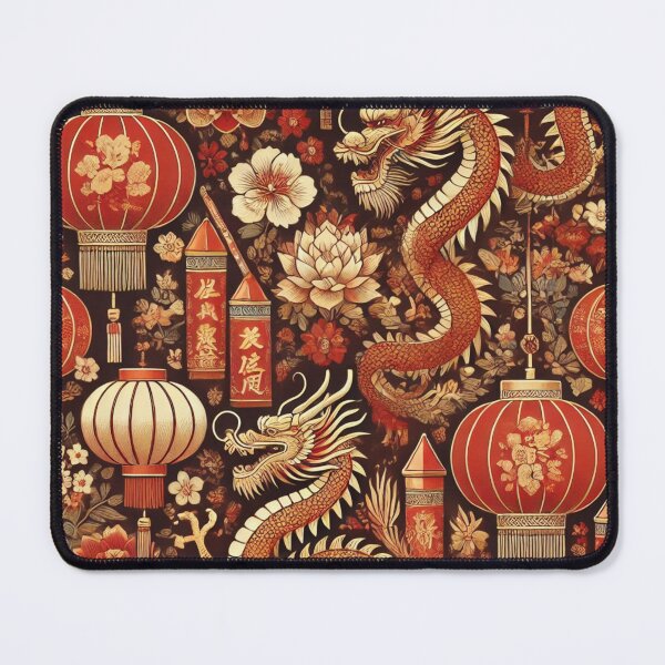 Item preview, Auspicious Dragon and Lantern Design designed and sold by HoriArc.