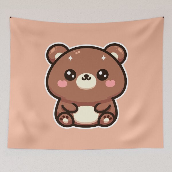 Item preview, Kawaii Cute Brown Bear 3 | Pets and Animals for Men and Women t-shirt designed and sold by panchiTWO.