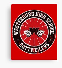 Westerburg High School Rottweilers (Heathers) Canvas Print