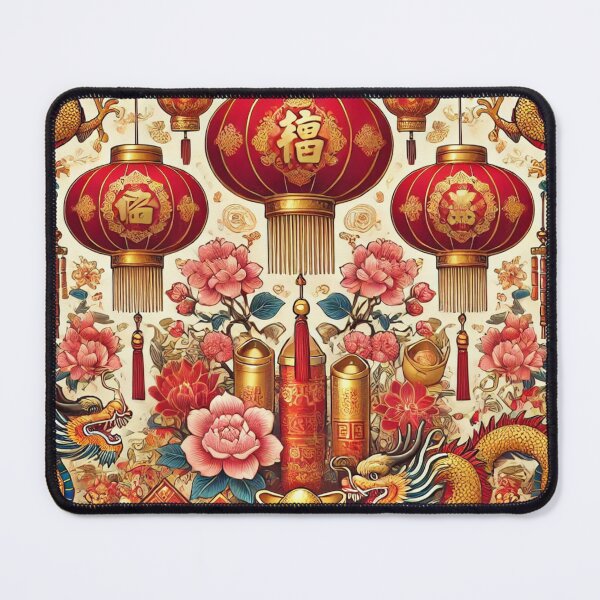 Item preview, Red Lanterns & Dragons: Lunar New Year Design designed and sold by HoriArc.