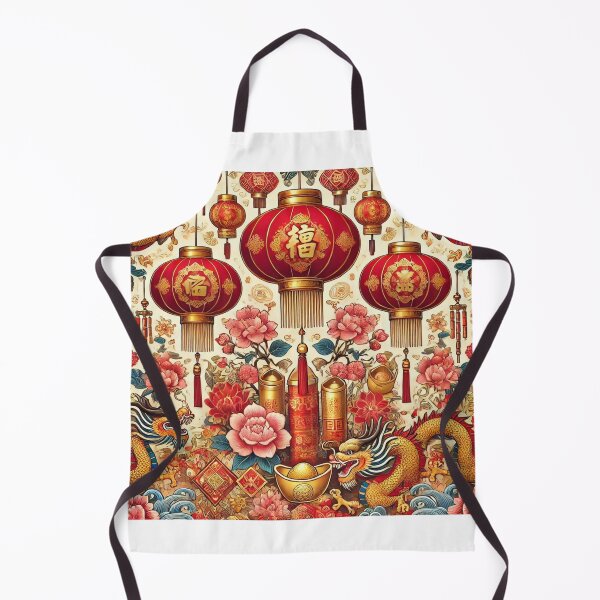 Item preview, Red Lanterns & Dragons: Lunar New Year Design designed and sold by HoriArc.