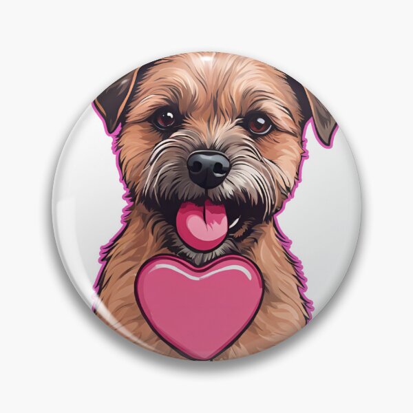 Item preview, Valentine's Day Border Terrier Love designed and sold by GoodyPaws.